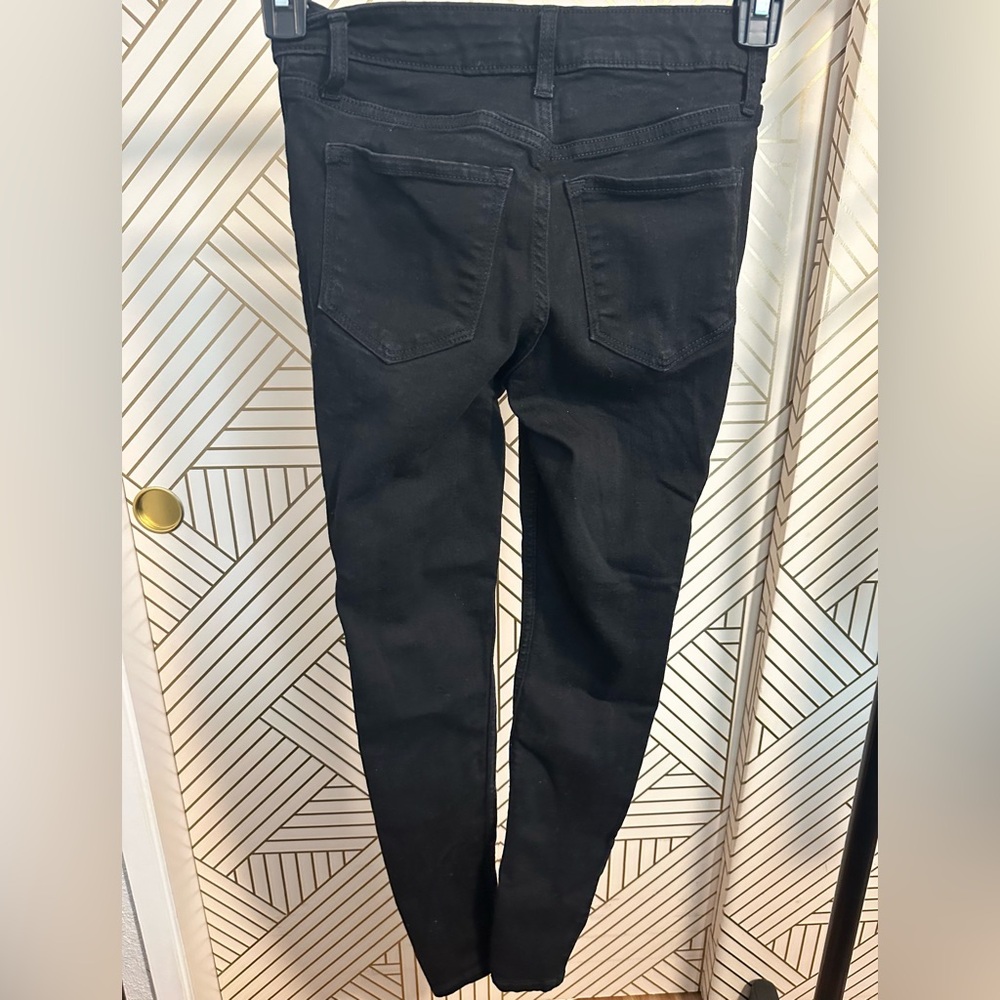 High-Waisted Rockstar Super Skinny Jeans - Size 0 - Picture 5 of 5